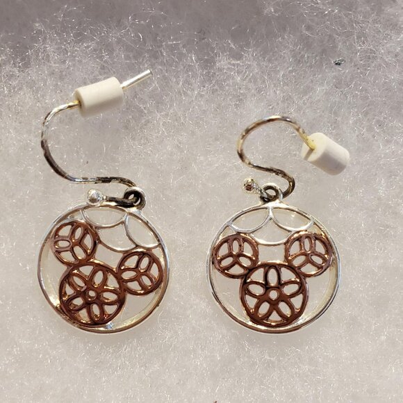 Disney Two Tone Dangle Earrings - Picture 1 of 2